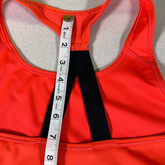 Nike Dri-FIT Just Do It Sports Bra Red Black Racerback Womens Small S - Picture 9 of 12